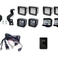 2003-2009 TOYOTA 4RUNNER LOW PROFILE DITCH LIGHT BRACKETS KIT BY CALI RAISED LED