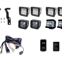 2016-2023 TOYOTA TACOMA LOW PROFILE DITCH LIGHT BRACKETS KIT BY CALI RAISED LED