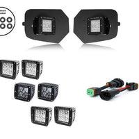 2016-2023 TOYOTA TACOMA LED FOG LIGHT POD REPLACEMENTS BRACKETS KIT BY CALI RAISED LED