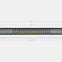 32" Dual Row 5D Optic OSRAM LED Bar BY CALI RAISED LED