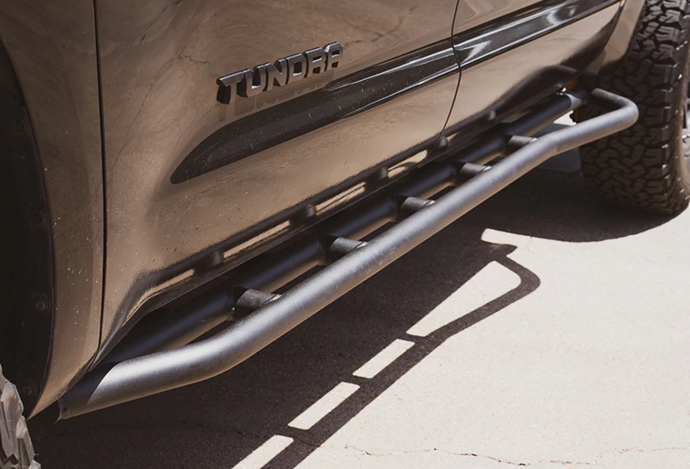 2014-2021 TOYOTA TUNDRA TRAIL EDITION ROCK SLIDERS BY CALI