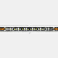43" Amber/White Dual Function LED Bar BY CALI RAISED LED