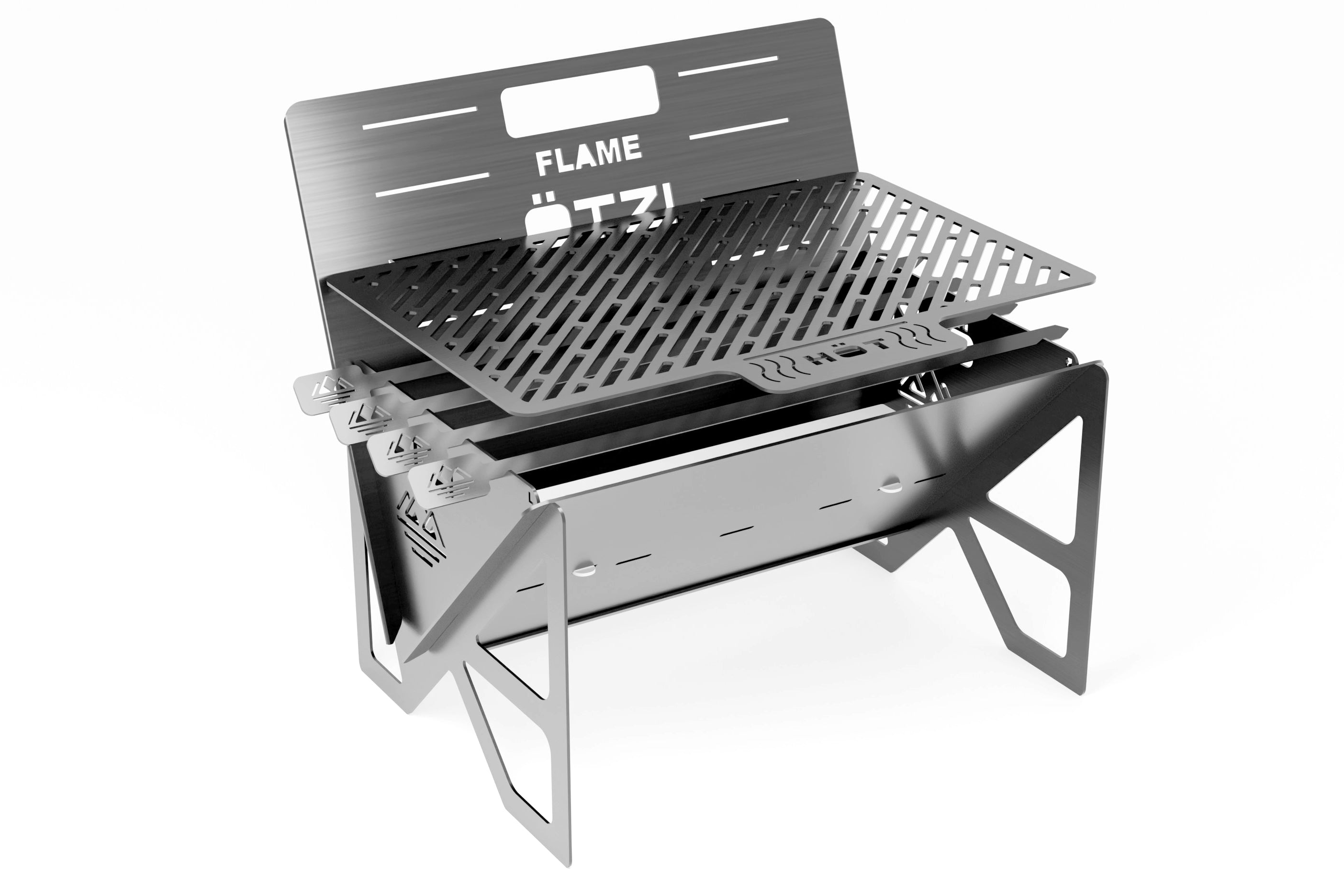 Otzi Flame Portable 4-6 Person Grill *Hybrid Alloy* – Otzi