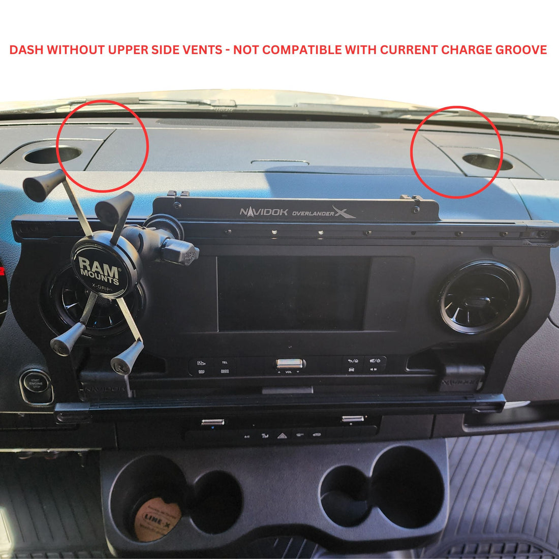 Charge Groove Mercedes Sprinter Console Cable Organizer