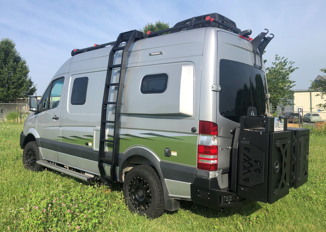 Mercedes Winnebago Revel Ladder by Backwoods Adventure Mods