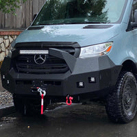 Mercedes Sprinter (2019+) Front Bumper With Bull Bar by Backwoods Adventure Mods