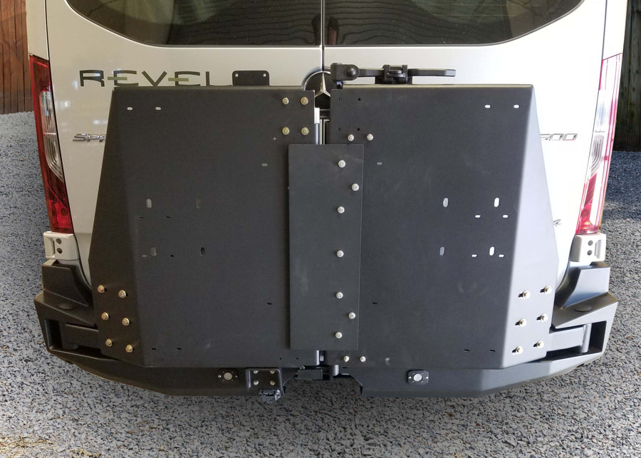Mercedes Sprinter (2019+) Rear Swing Out Bumper by Backwoods Adventure Mods