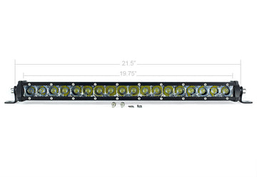 20" Slim Single Row LED Bar BY CALI RAISED LED