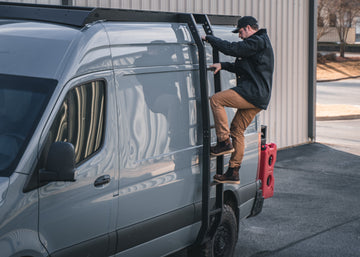 Mercedes Sprinter (2014+) DRIFTR Ladder by Backwoods Adventure Mods