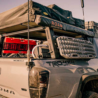 overland bed rack on a toyota tacoma