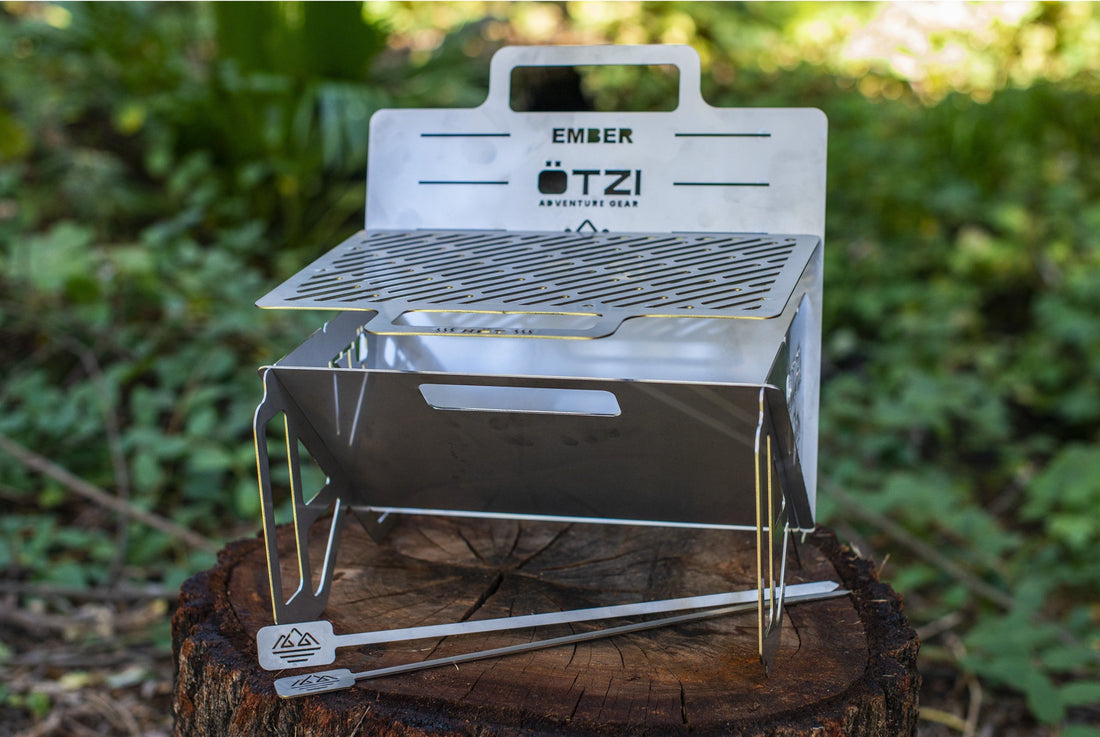 Otzi Ember Dual-Person Stainless Steel Flat Pack Grill – Otzi Gear