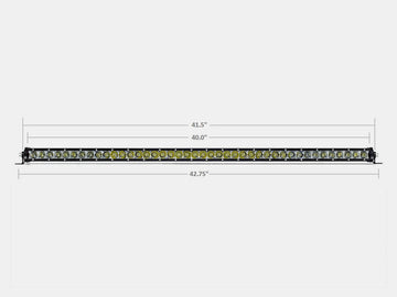 42" Slim Single Row LED Bar BY CALI RAISED LED