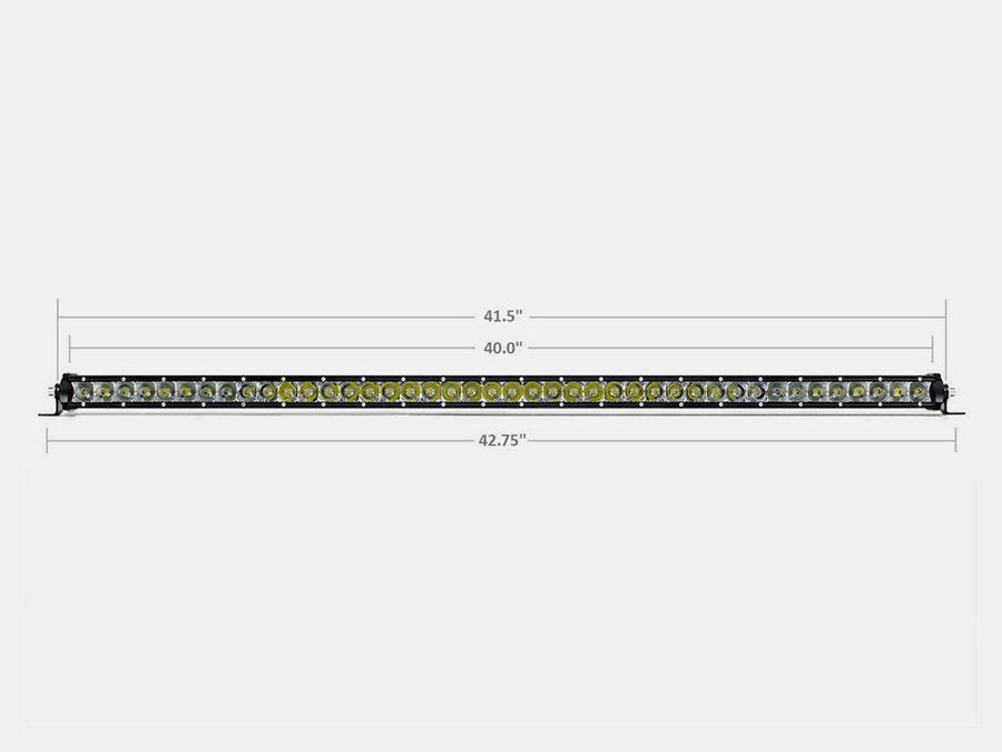 42" Slim Single Row LED Bar BY CALI RAISED LED
