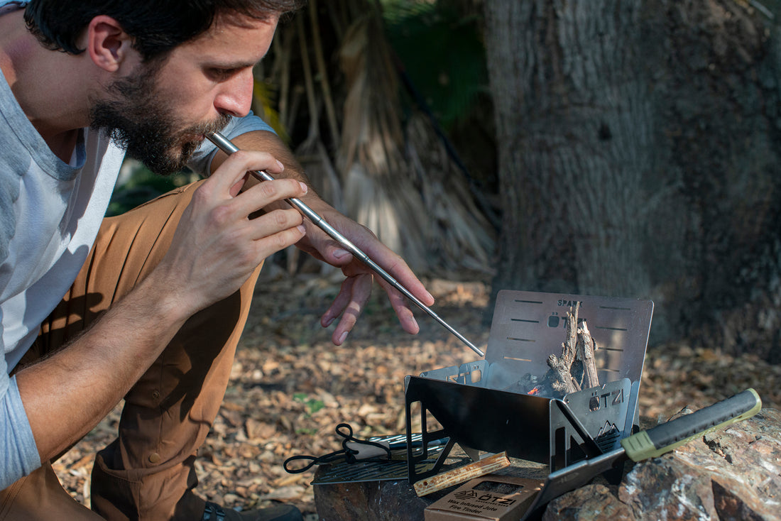 Otzi Stainless Steel Collapsible Pocket Bellows
