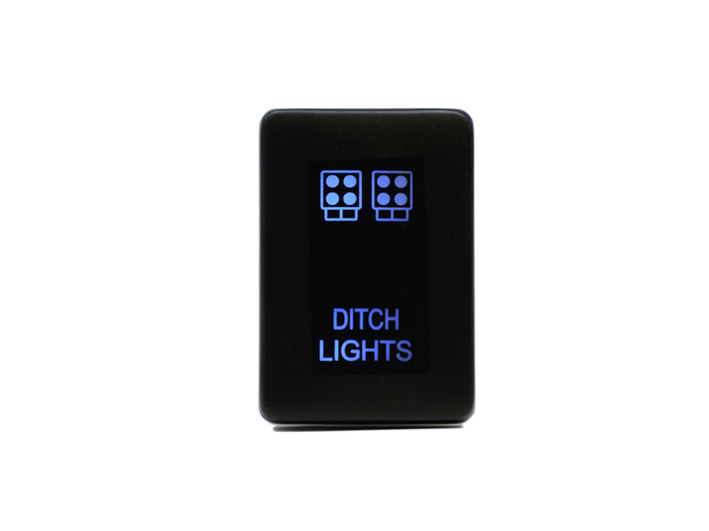 Small Style Toyota OEM Style "DITCH LIGHTS" Switch BY CALI RAISED LED