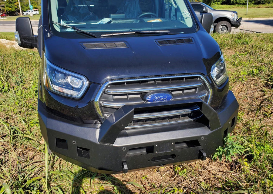 Ford Transit (2020+) Front Bumper [With Bull Bar] by Backwoods Adventure Mods