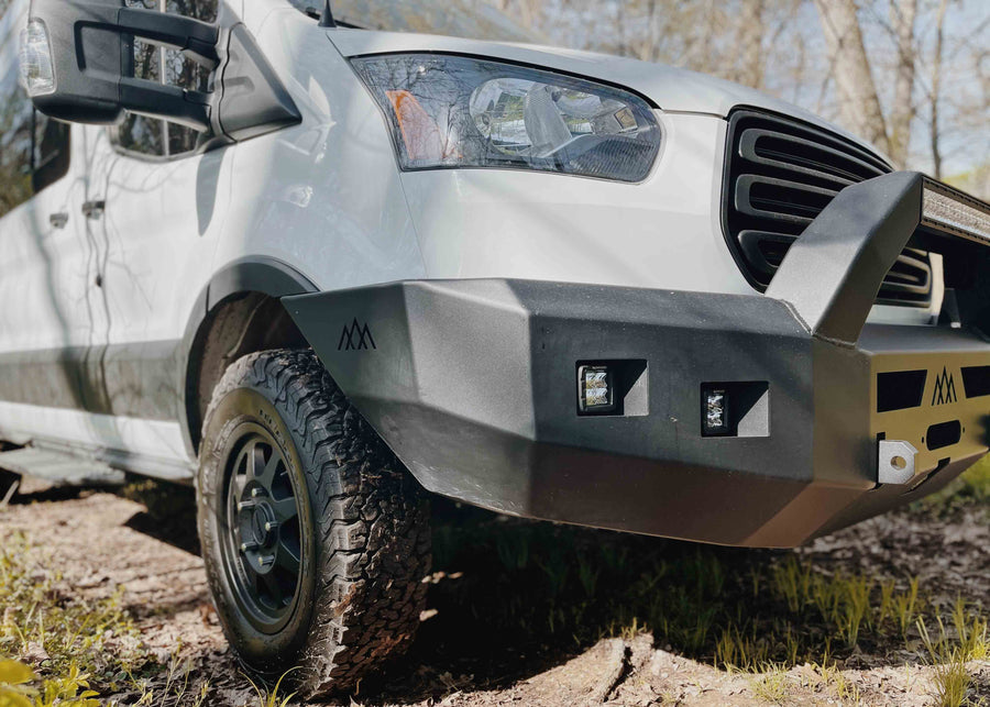 Ford Transit (2015-2019) Front Bumper [With Bull Bar] by Backwoods Adventure Mods
