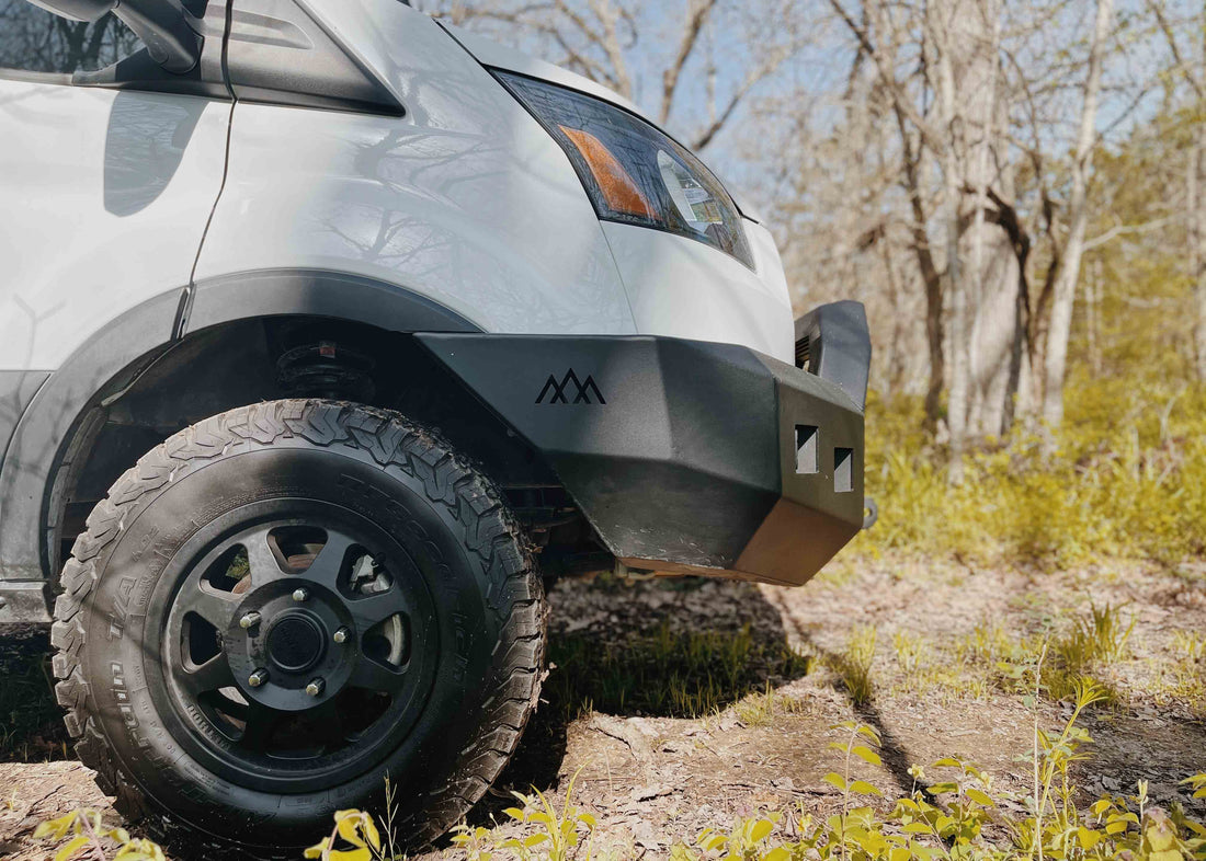 Ford Transit (2015-2019) Front Bumper [With Bull Bar] by Backwoods Adventure Mods