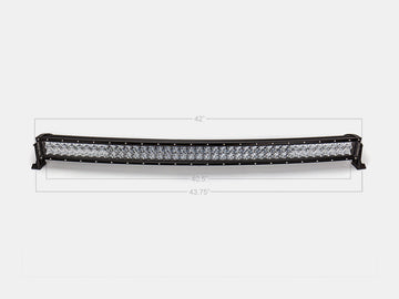 42" Curved Dual Row 5D Optic OSRAM LED Bar BY CALI RAISED LED