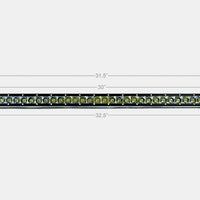 32" Slim Single Row LED Bar BY CALI RAISED LED