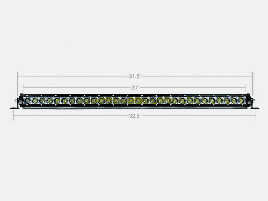 32" Slim Single Row LED Bar (Amber) BY CALI RAISED LED