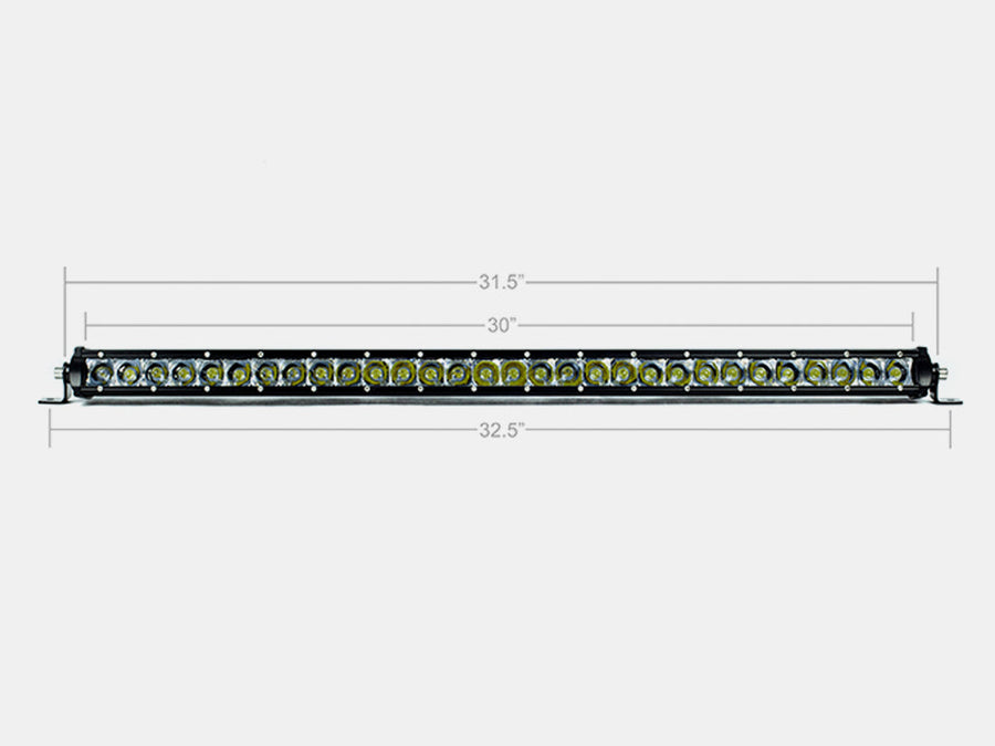 32" Slim Single Row LED Bar BY CALI RAISED LED