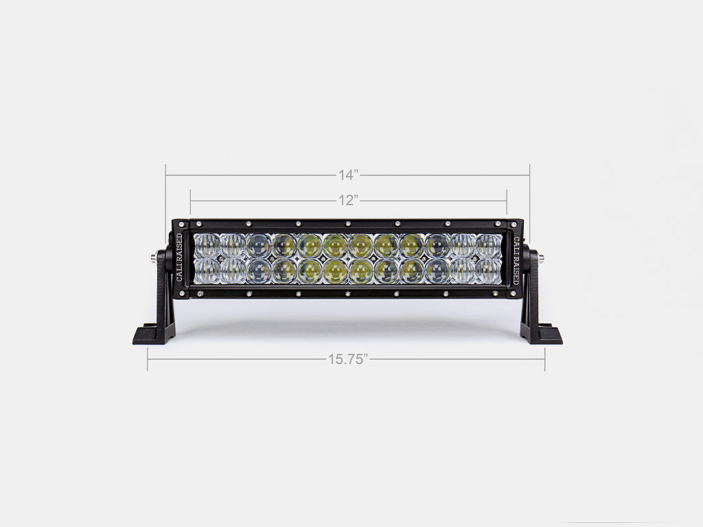 14" Dual Row 5D Optic OSRAM LED Bar BY CALI RAISED LED