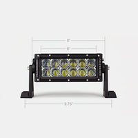 8" Dual Row 5D Optic OSRAM LED Bar BY CALI RAISED LED