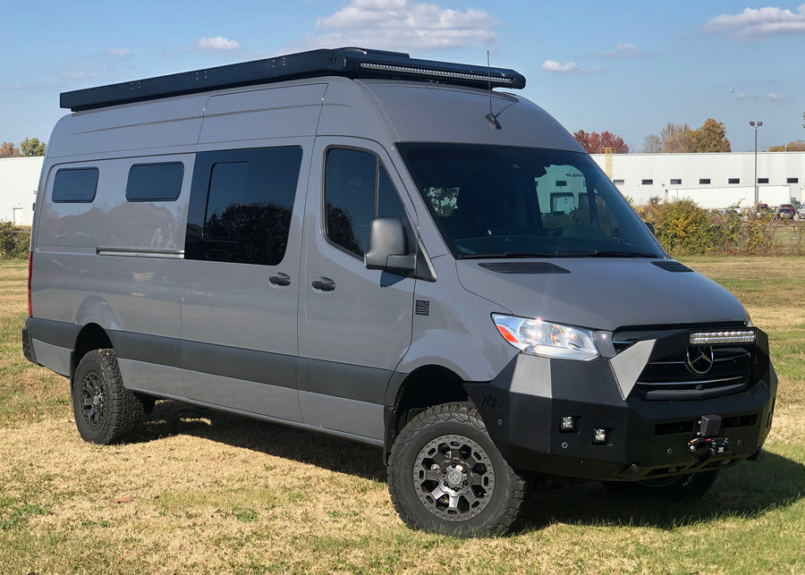 Mercedes Sprinter (2014+) Roof Rack - SLIM by Backwoods Adventure Mods