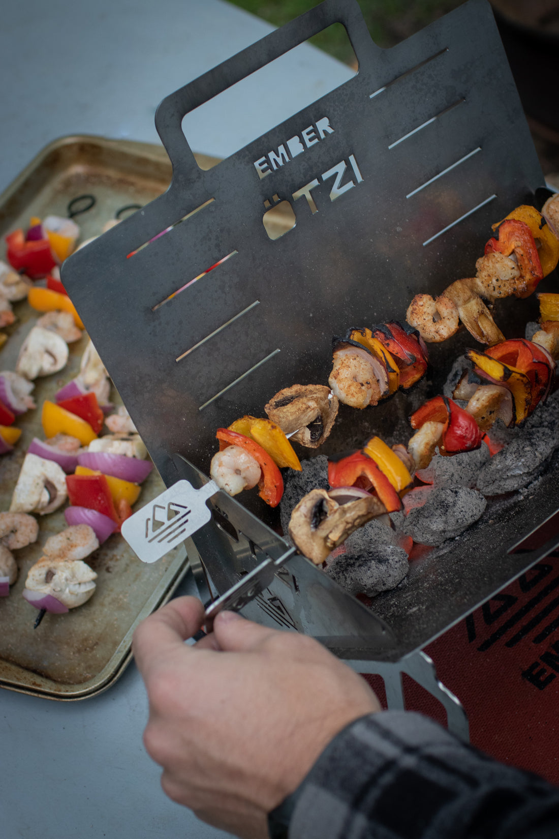 Otzi Ember Portable Dual Person Grill *Stainless Steel*