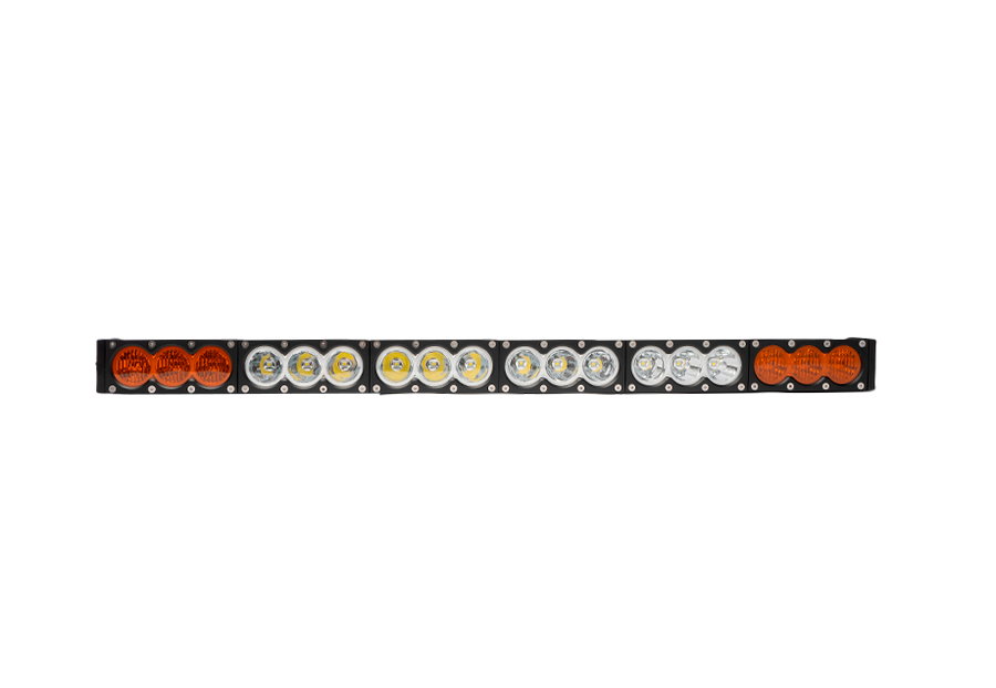 32.5" Amber/White Dual Function LED Bar BY CALI RAISED LED