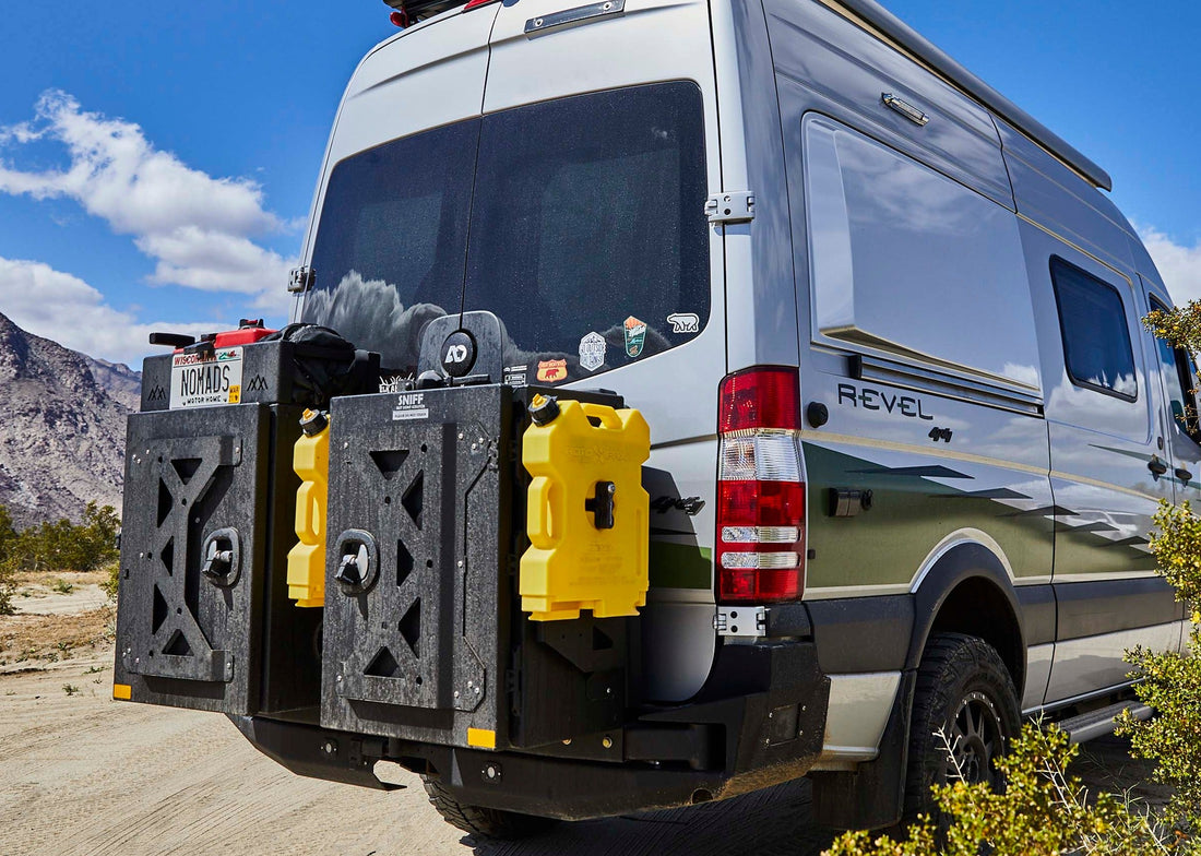 Mercedes Sprinter (2014-2018) Rear Swing Out Bumper by Backwoods Adventure Mods