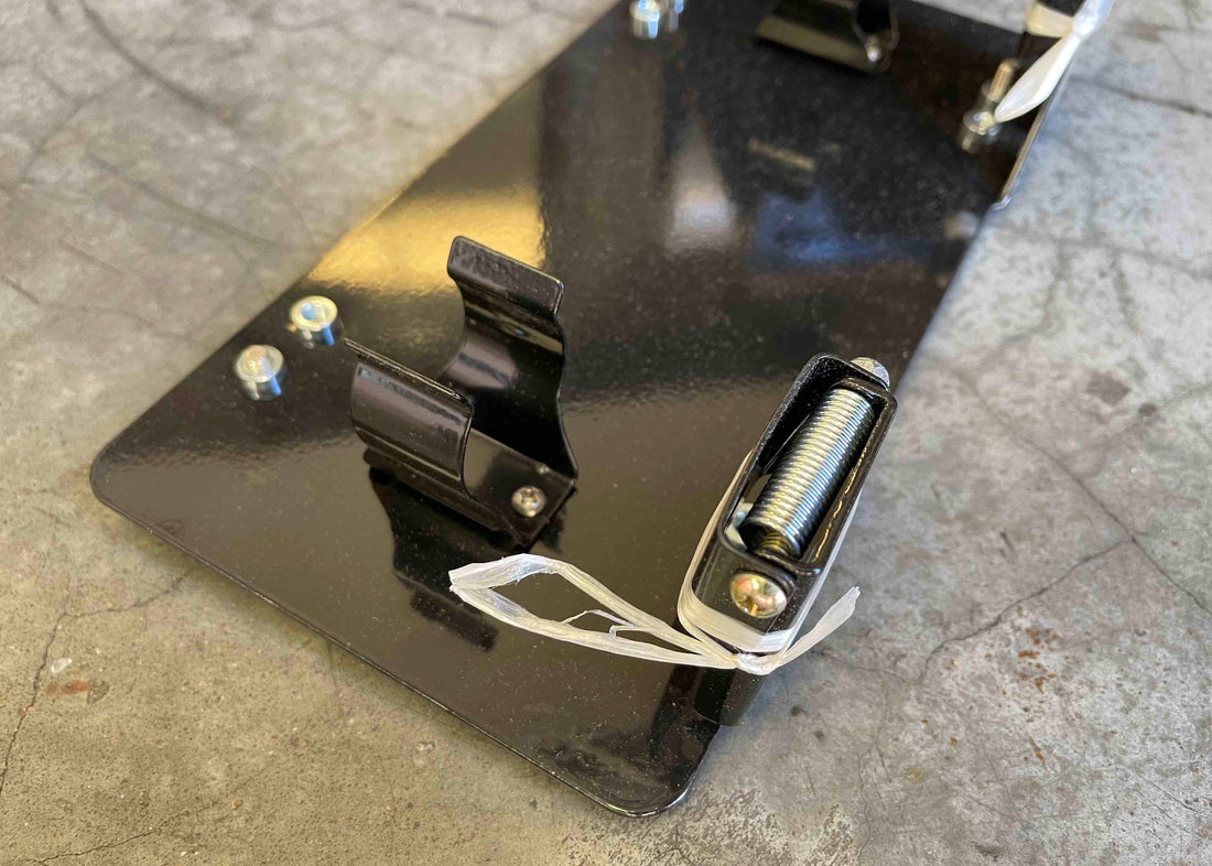 Flip Up License Plate Holder - Roller Fairlead by Backwoods Adventure Mods