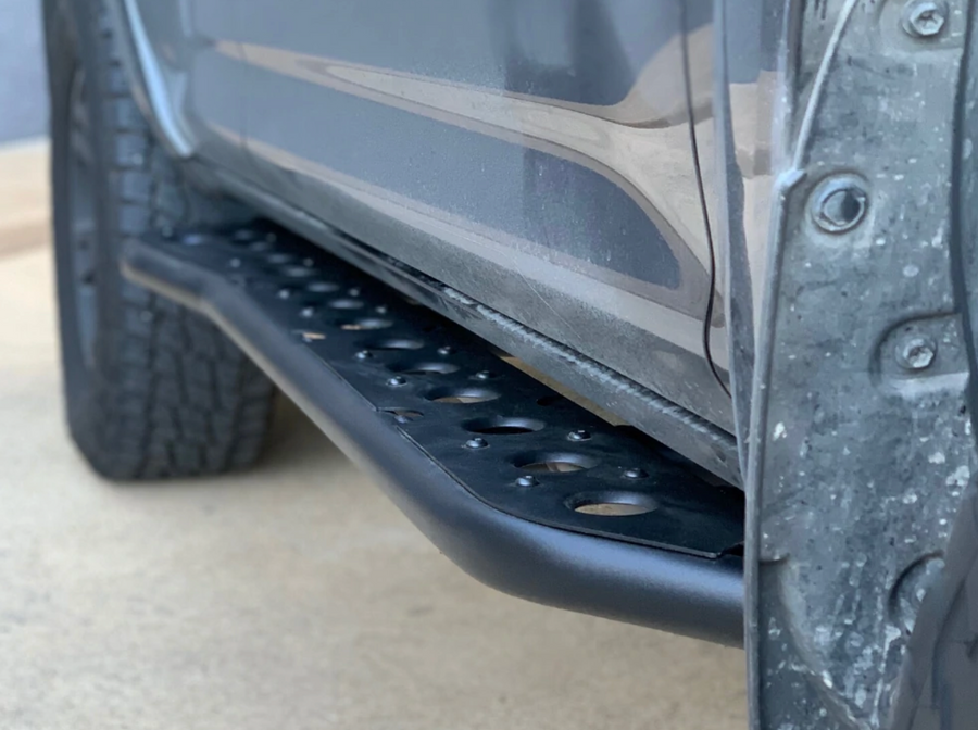 2010-2023 TOYOTA 4RUNNER STEP EDITION BOLT ON ROCK SLIDERS BY CALI RAISED LED