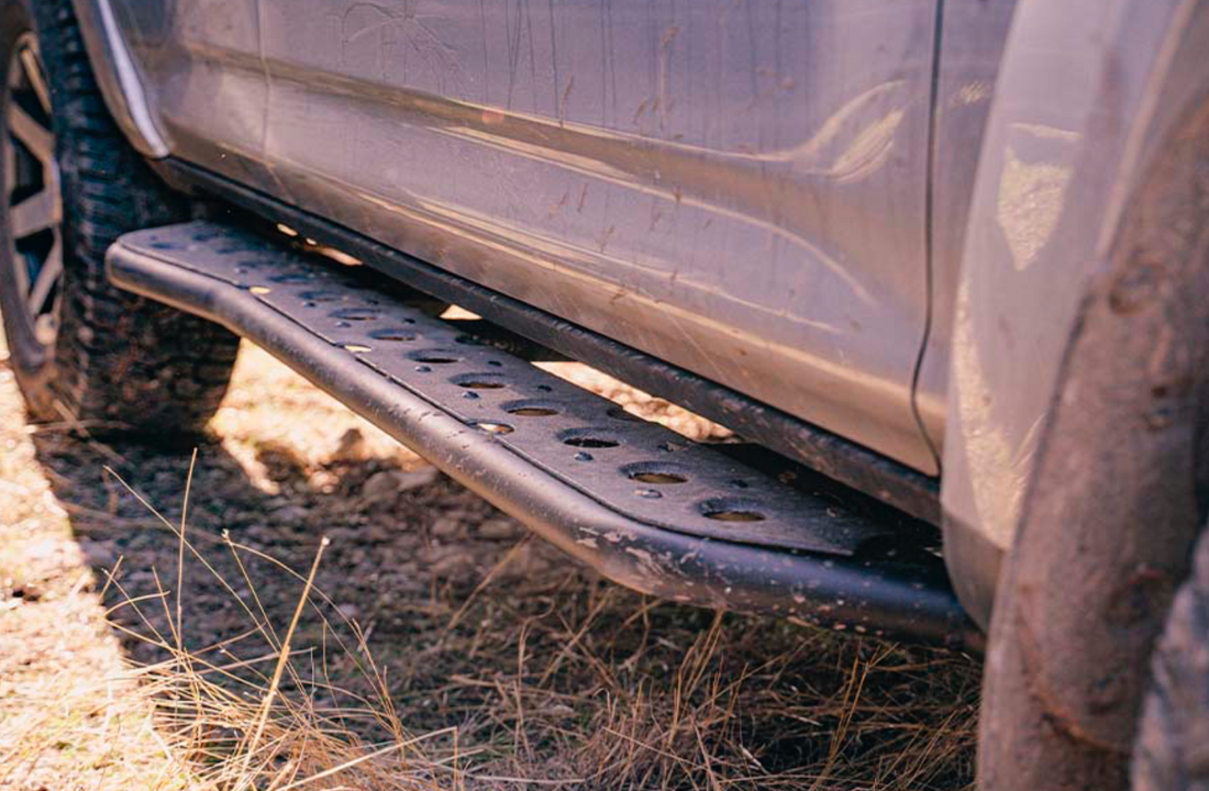 2005-2023 TOYOTA TACOMA STEP EDITION ROCK SLIDERS BY CALI RAISED LED