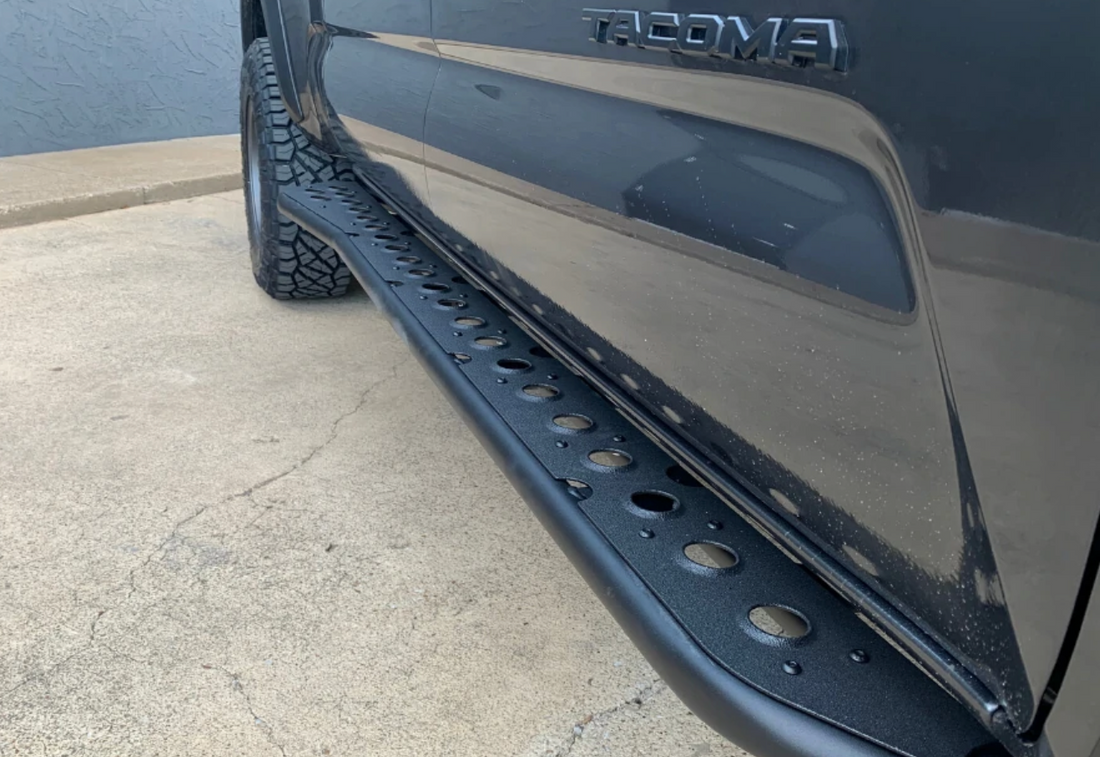 2005-2023 TOYOTA TACOMA STEP EDITION ROCK SLIDERS BY CALI RAISED LED