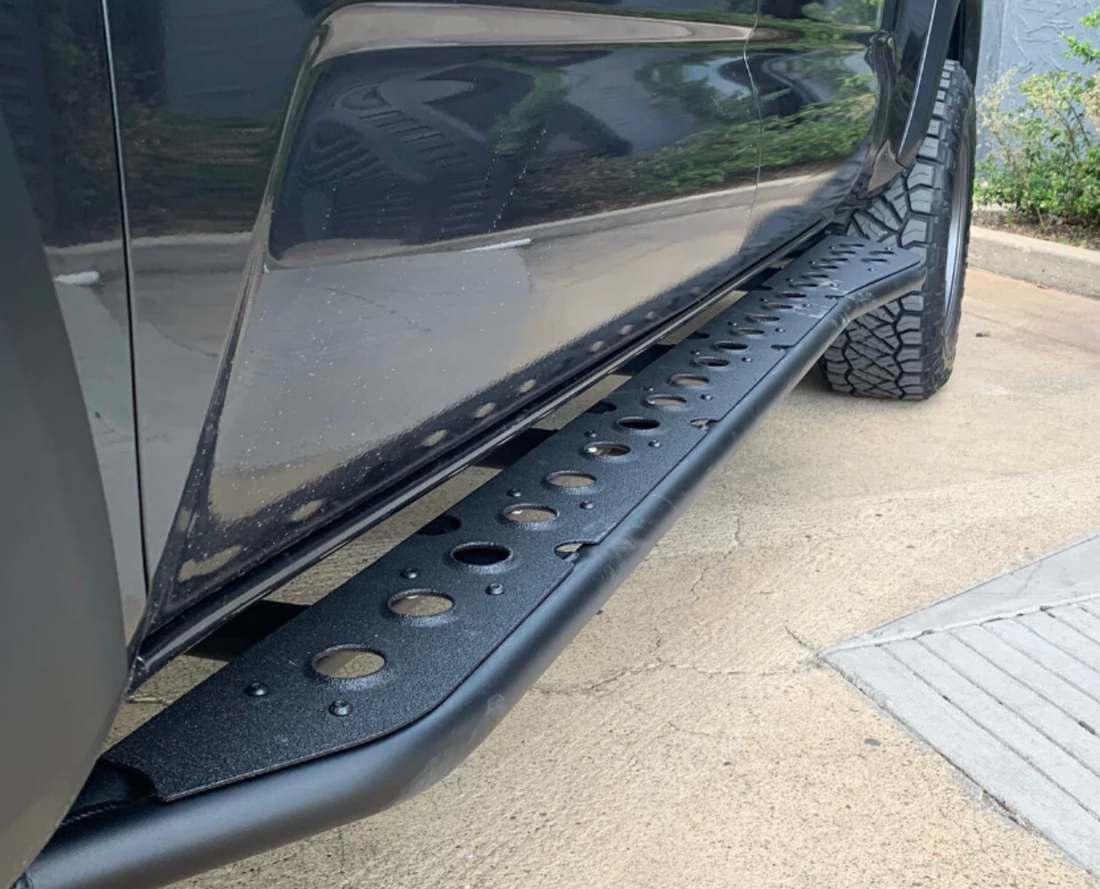 2005-2023 TOYOTA TACOMA STEP EDITION ROCK SLIDERS BY CALI RAISED LED