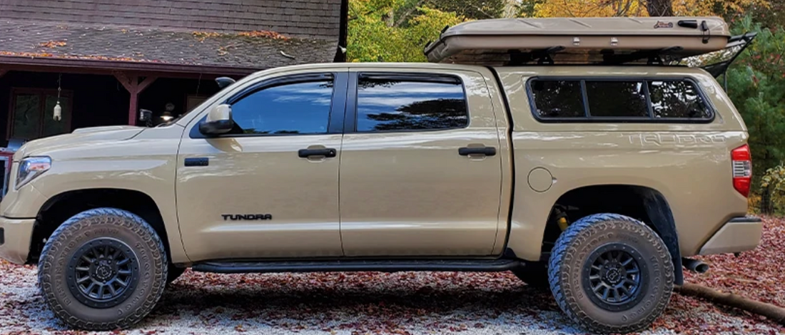 2014-2021 TOYOTA TUNDRA STEP EDITION ROCK SLIDERS BY CALI RAISED LED