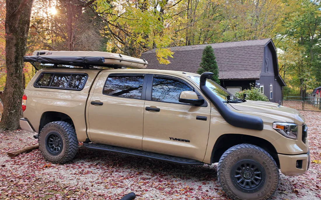 2014-2021 TOYOTA TUNDRA STEP EDITION ROCK SLIDERS BY CALI RAISED LED