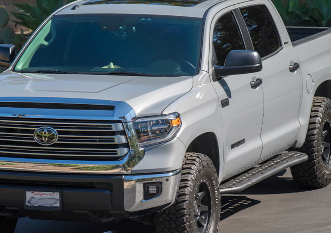 2014-2021 TOYOTA TUNDRA STEP EDITION ROCK SLIDERS BY CALI RAISED LED