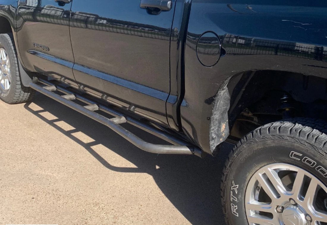 2014-2021 TOYOTA TUNDRA STEP EDITION ROCK SLIDERS BY CALI RAISED LED