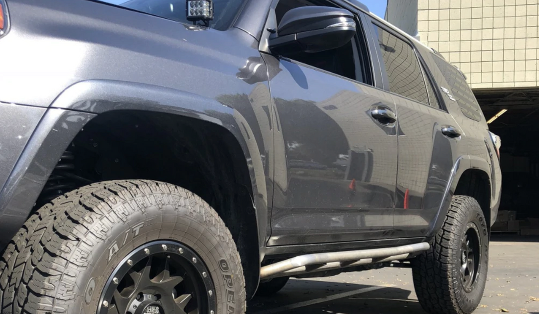 2010-2023 TOYOTA 4RUNNER TRAIL EDITION BOLT ON ROCK SLIDERS BY CALI RAISED LED