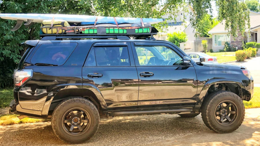 2010-2023 TOYOTA 4RUNNER TRAIL EDITION BOLT ON ROCK SLIDERS BY CALI RAISED LED