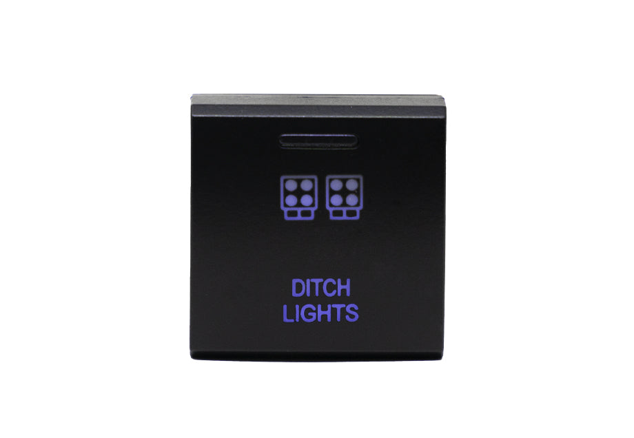 Toyota OEM Square Style "DITCH LIGHTS" Switch BY CALI RAISED LED