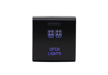 Toyota OEM Square Style "DITCH LIGHTS" Switch BY CALI RAISED LED