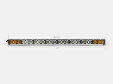 43" Amber/White Dual Function LED Bar BY CALI RAISED LED
