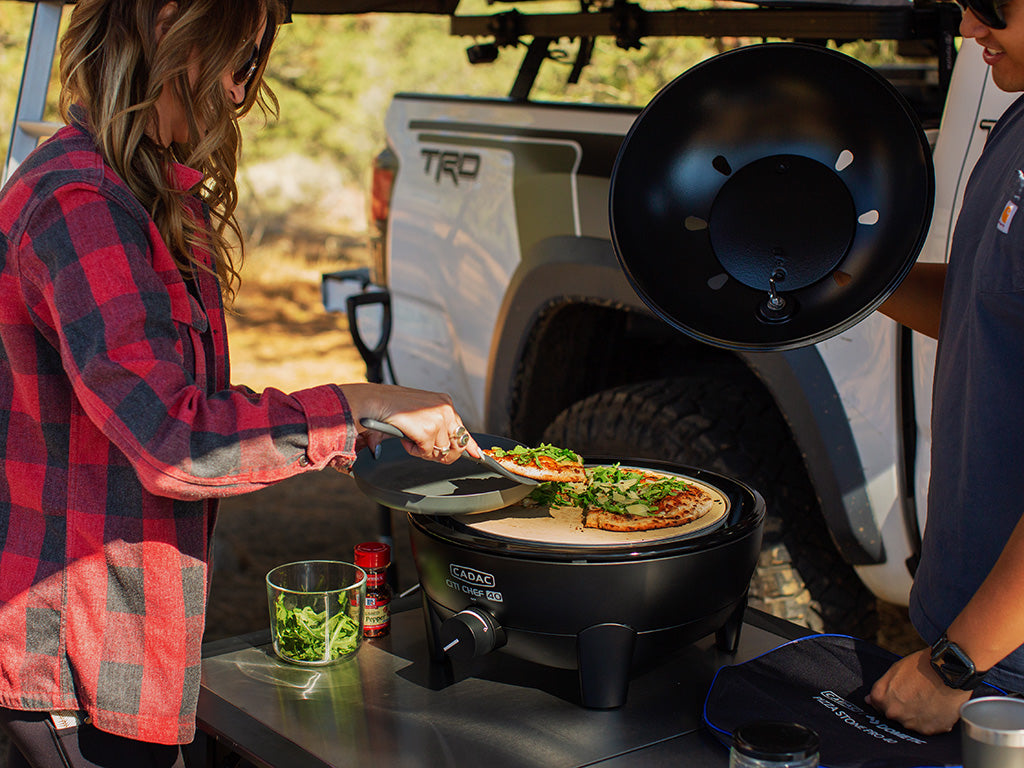Citi Chef 40 Black Portable 4 Piece Gas Barbeque Camp Cooker