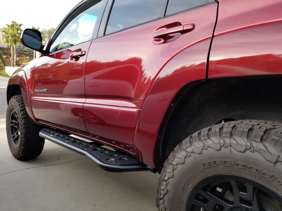 2003-2009 TOYOTA 4RUNNER STEP EDITION BOLT ON ROCK SLIDERS BY CALI RAISED LED